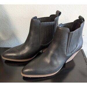 Patina black leather ankle boots Ws8.5
